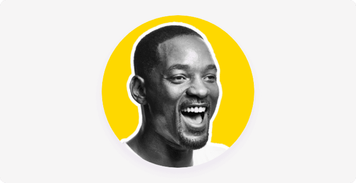 Will Smith is an example of famous TikToker's PFPs