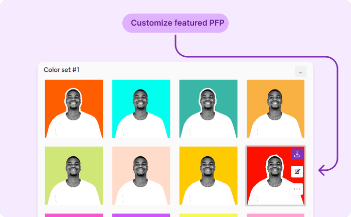 Customize featured PFP template to make your Instagram PFP more unique