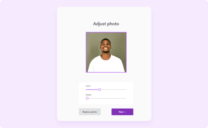 adjust the direction of your photo or zoom in to highlight certain parts, ensuring your profile picture matches exactly what you had in mind
